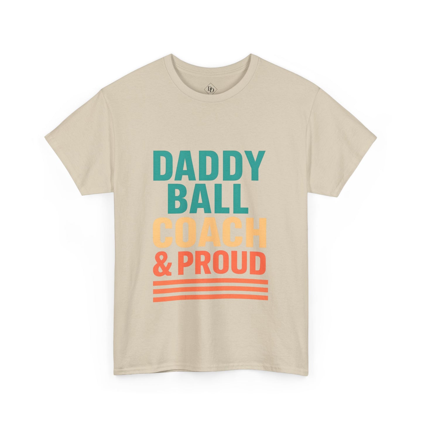 Daddy Ball Coach Unisex Heavy Cotton Tee - Proud Dad Gift