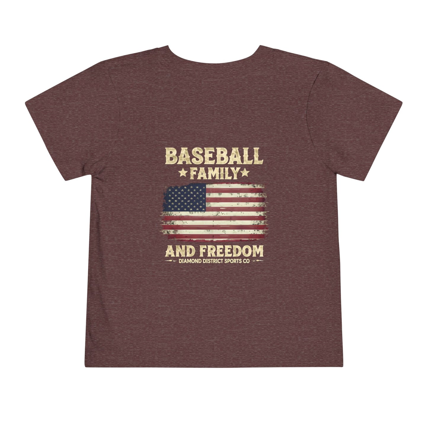 Toddler Baseball Tee - Family and Freedom Design