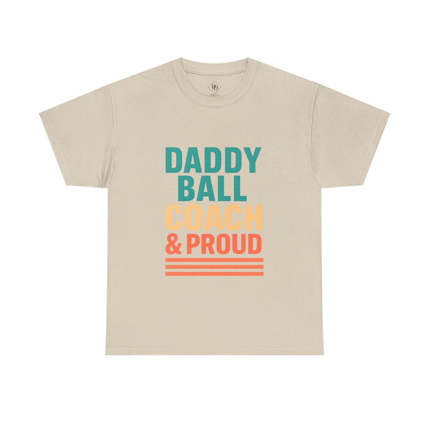 Daddy Ball Coach Unisex Heavy Cotton Tee - Proud Dad Gift