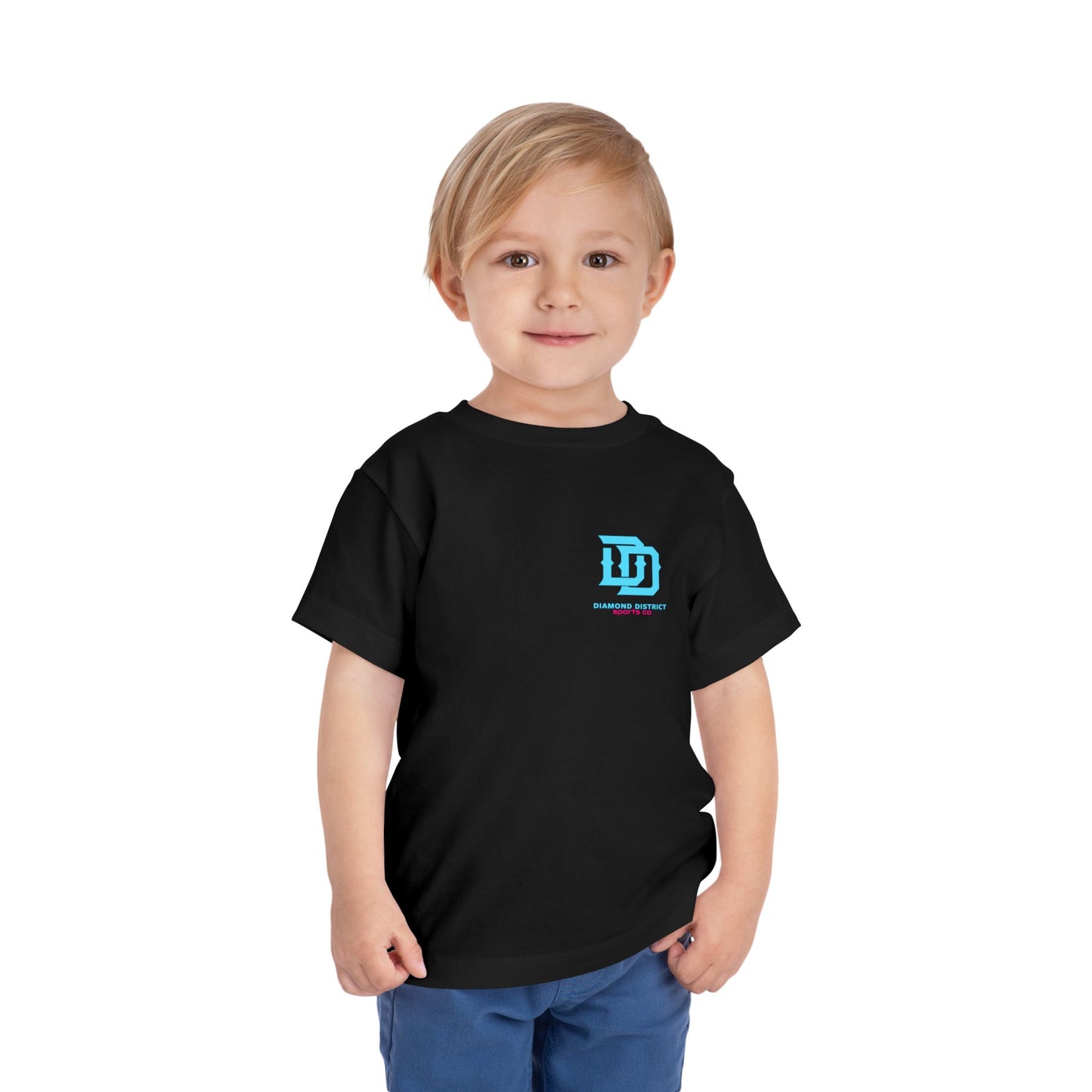 Diamond District Drip Toddler Tee - Fun and Playful Baseball Design