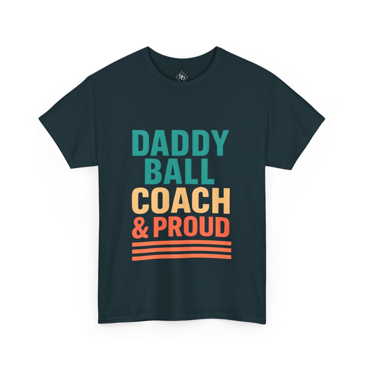 Daddy Ball Coach Unisex Heavy Cotton Tee - Proud Dad Gift