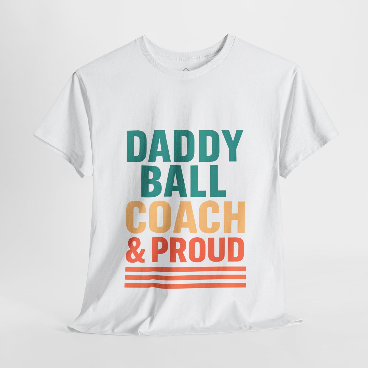 Daddy Ball Coach Unisex Heavy Cotton Tee - Proud Dad Gift