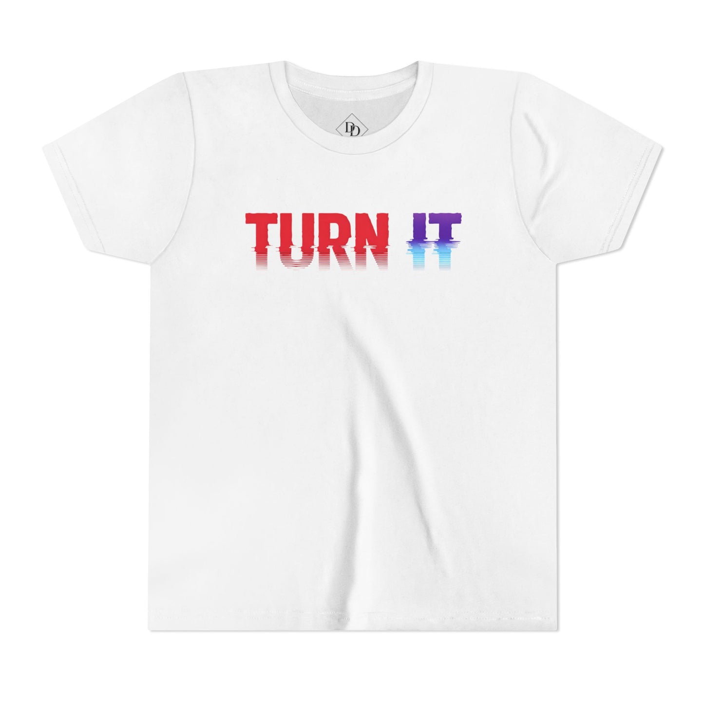 Youth 'TURN IT' Short Sleeve Tee - Trendy Graphic T-Shirt for Kids