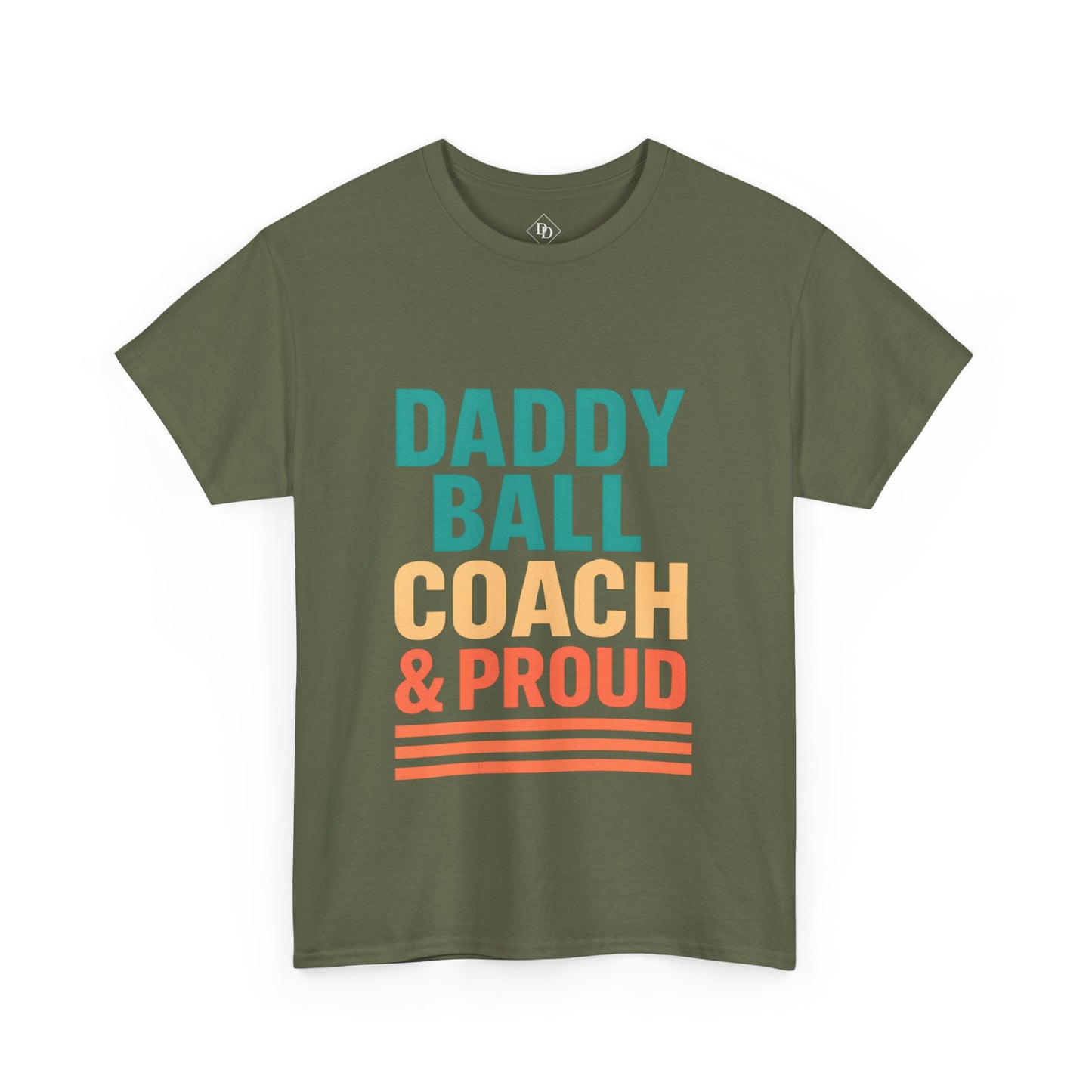 Daddy Ball Coach Unisex Heavy Cotton Tee - Proud Dad Gift