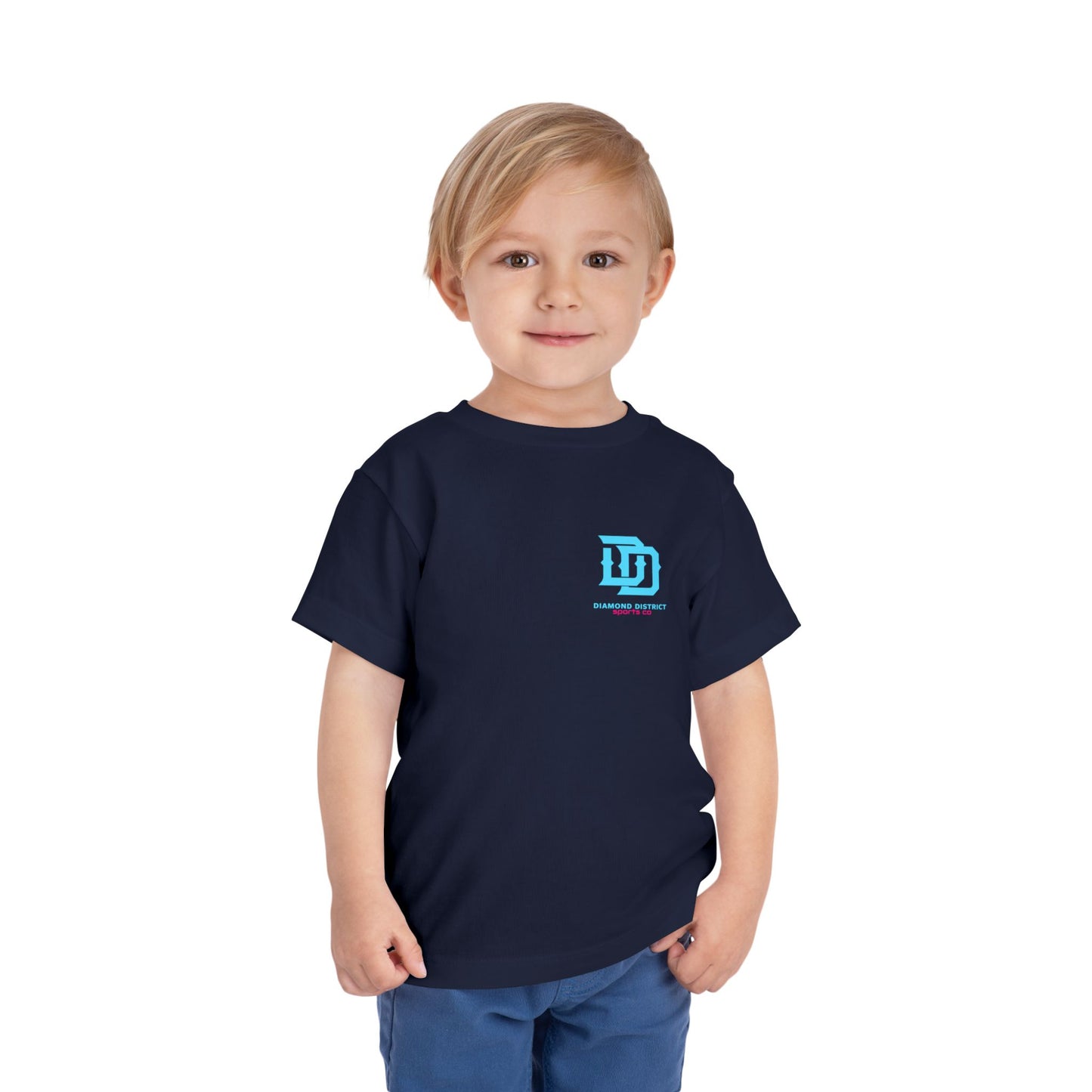 Diamond District Drip Toddler Tee - Fun and Playful Baseball Design
