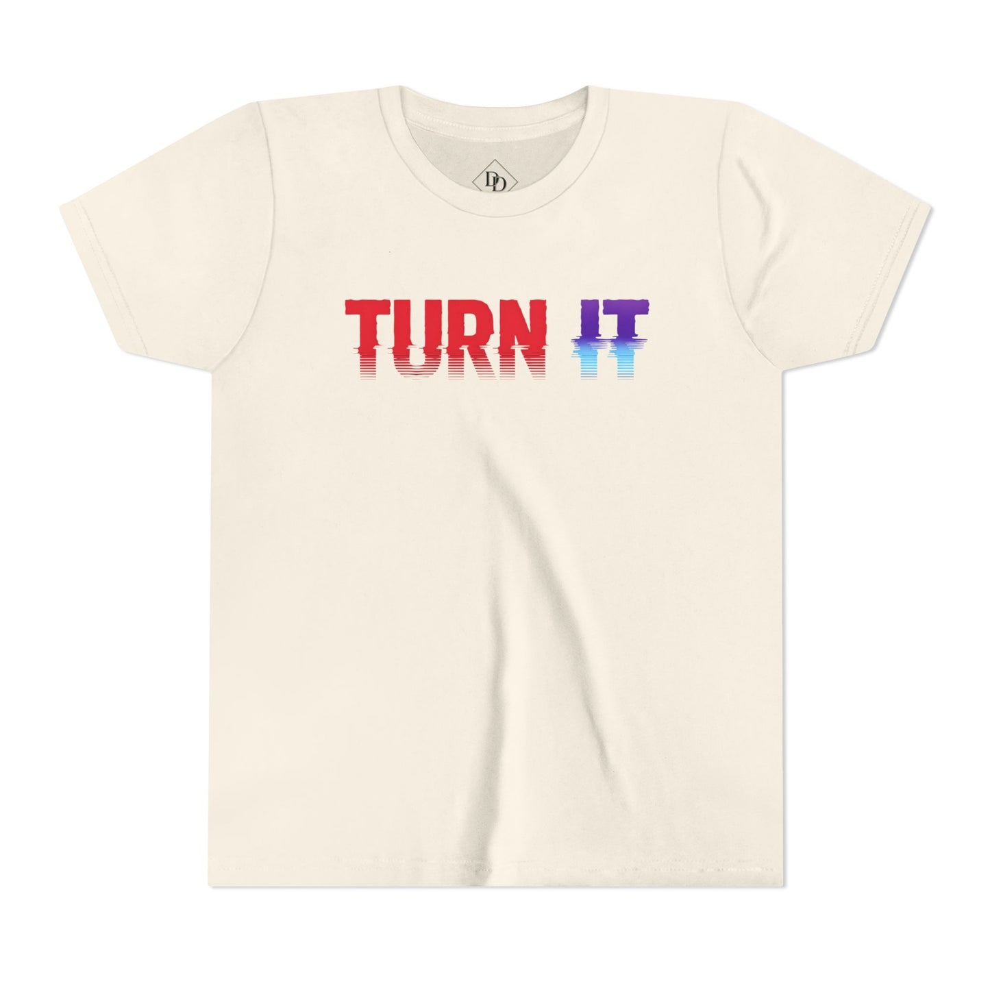 Youth 'TURN IT' Short Sleeve Tee - Trendy Graphic T-Shirt for Kids