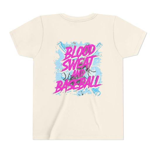 Blood Sweat and Baseball Youth Tee