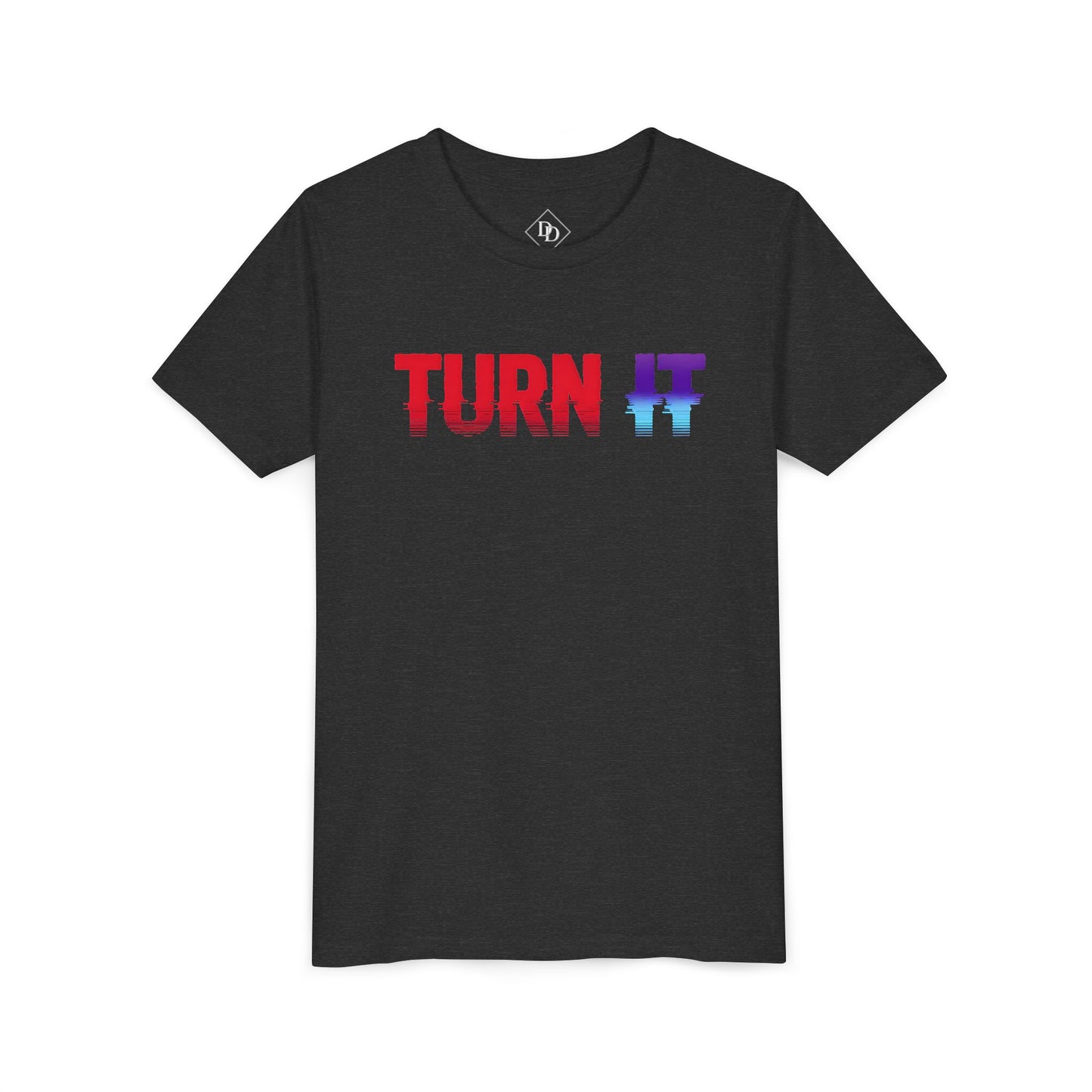 Youth 'TURN IT' Short Sleeve Tee - Trendy Graphic T-Shirt for Kids