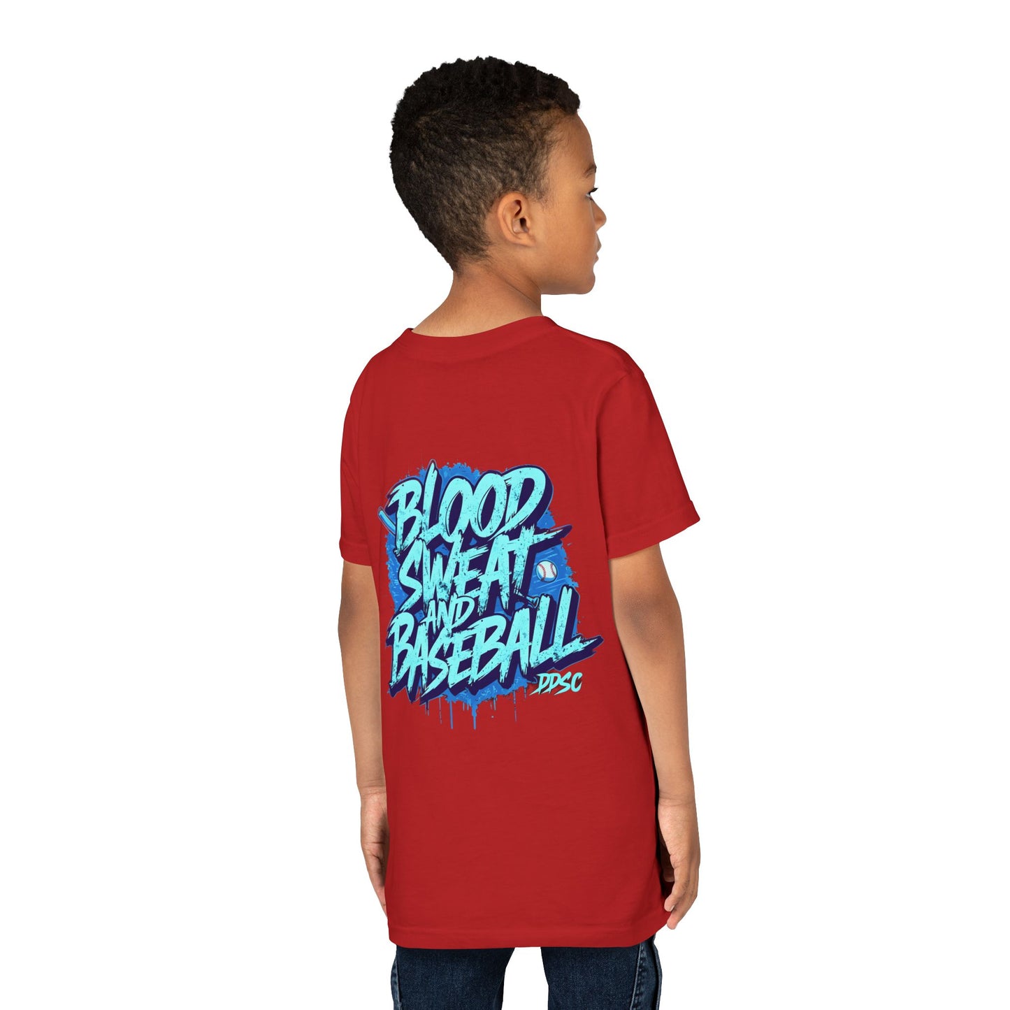 Blood Sweat and Baseball Youth Tee