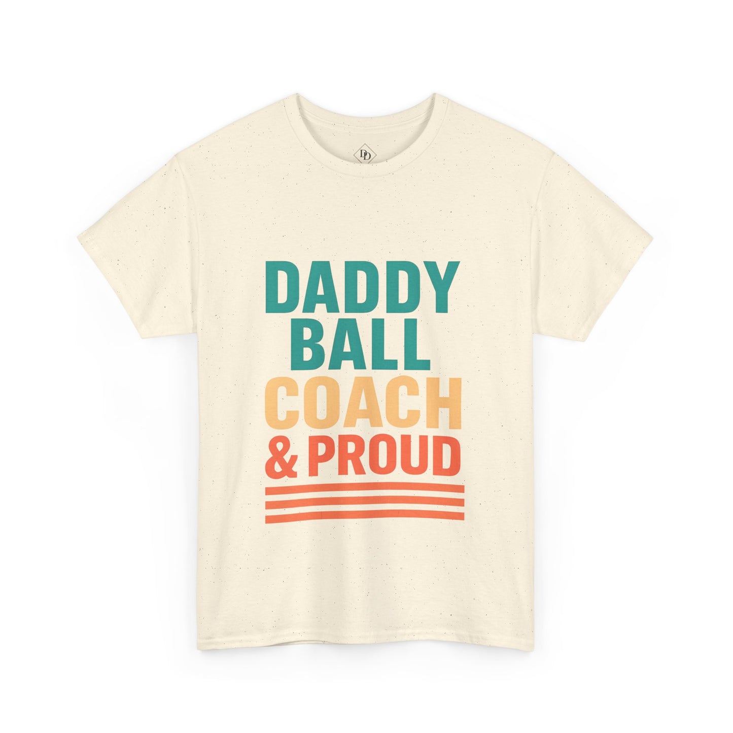 Daddy Ball Coach Unisex Heavy Cotton Tee - Proud Dad Gift