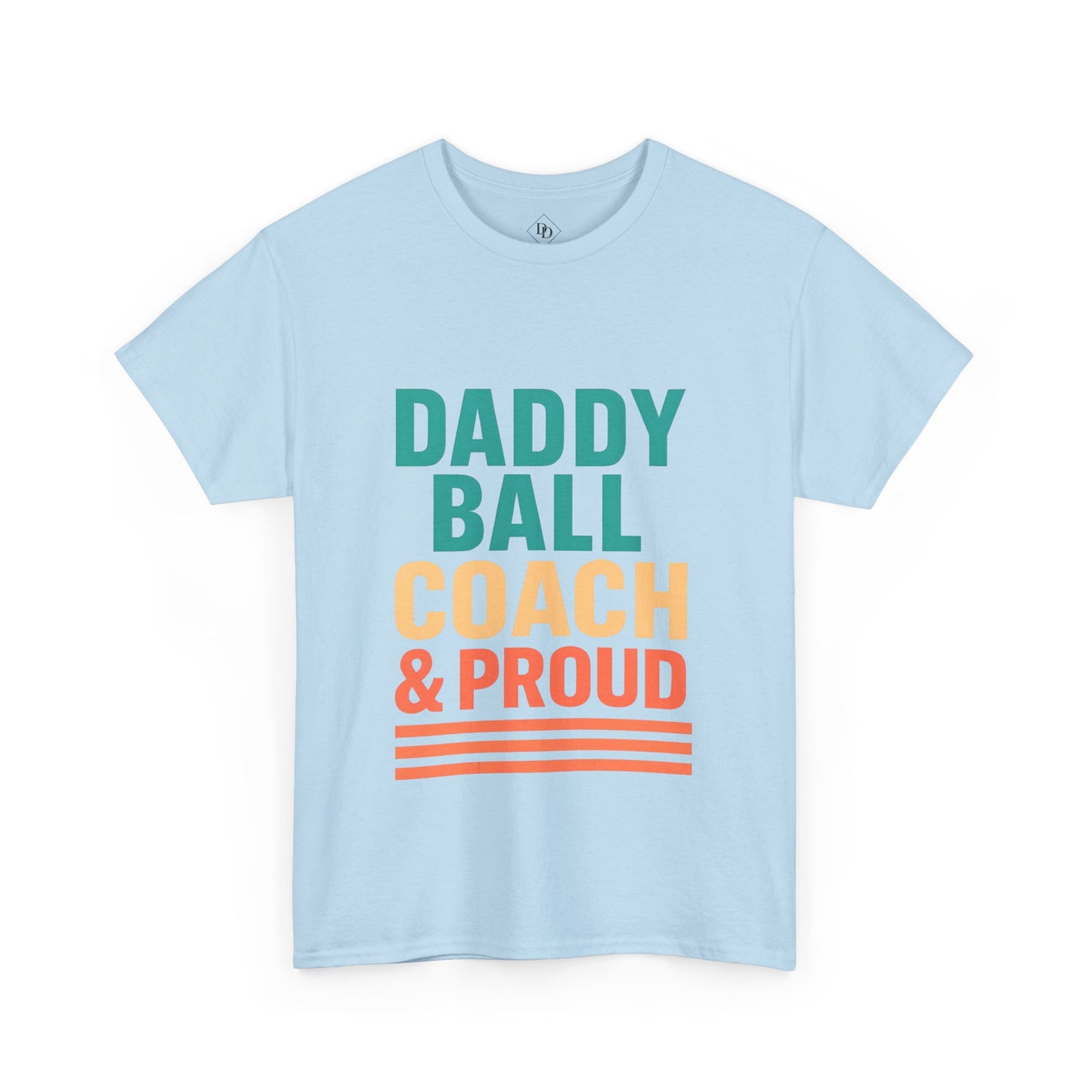 Daddy Ball Coach Unisex Heavy Cotton Tee - Proud Dad Gift