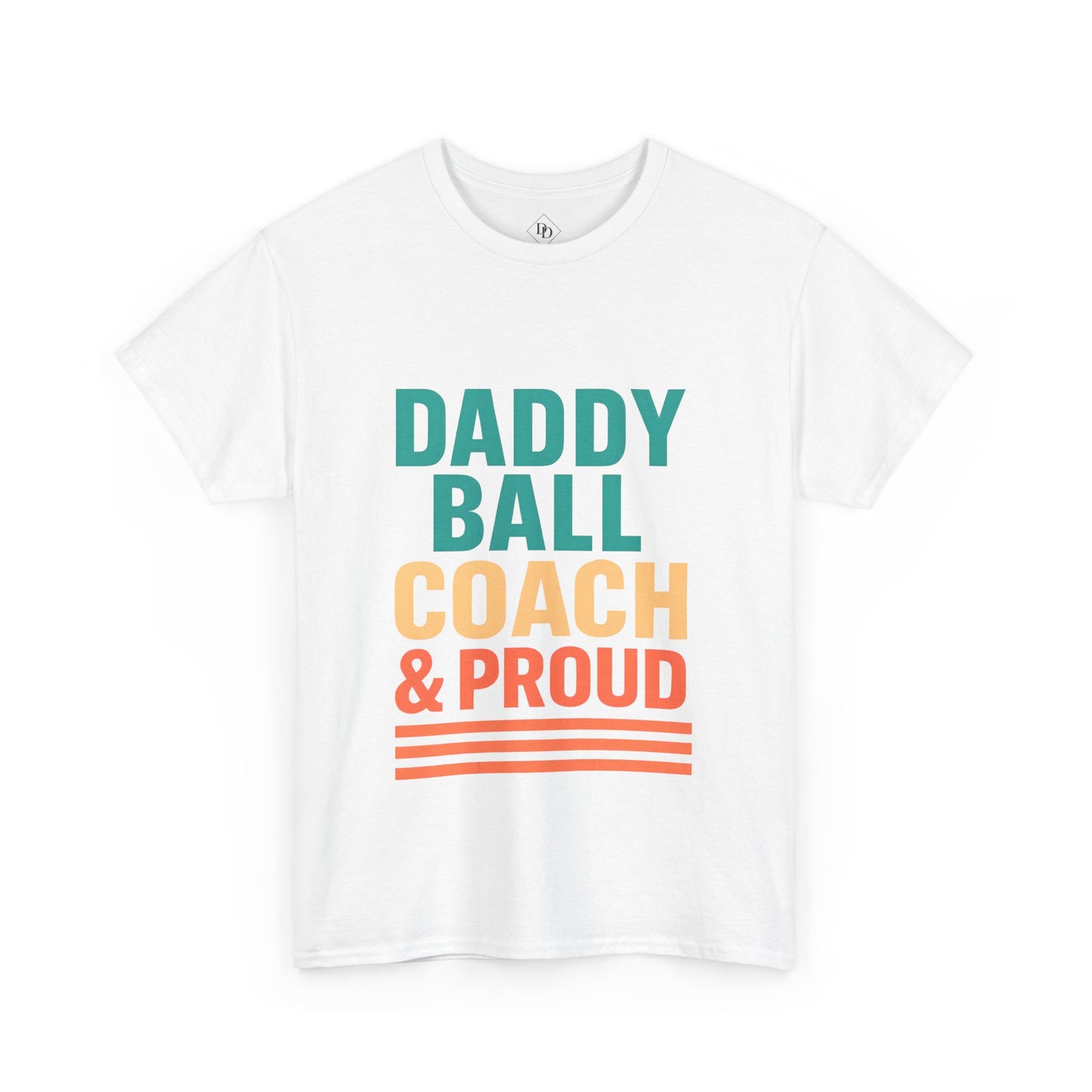 Daddy Ball Coach Unisex Heavy Cotton Tee - Proud Dad Gift