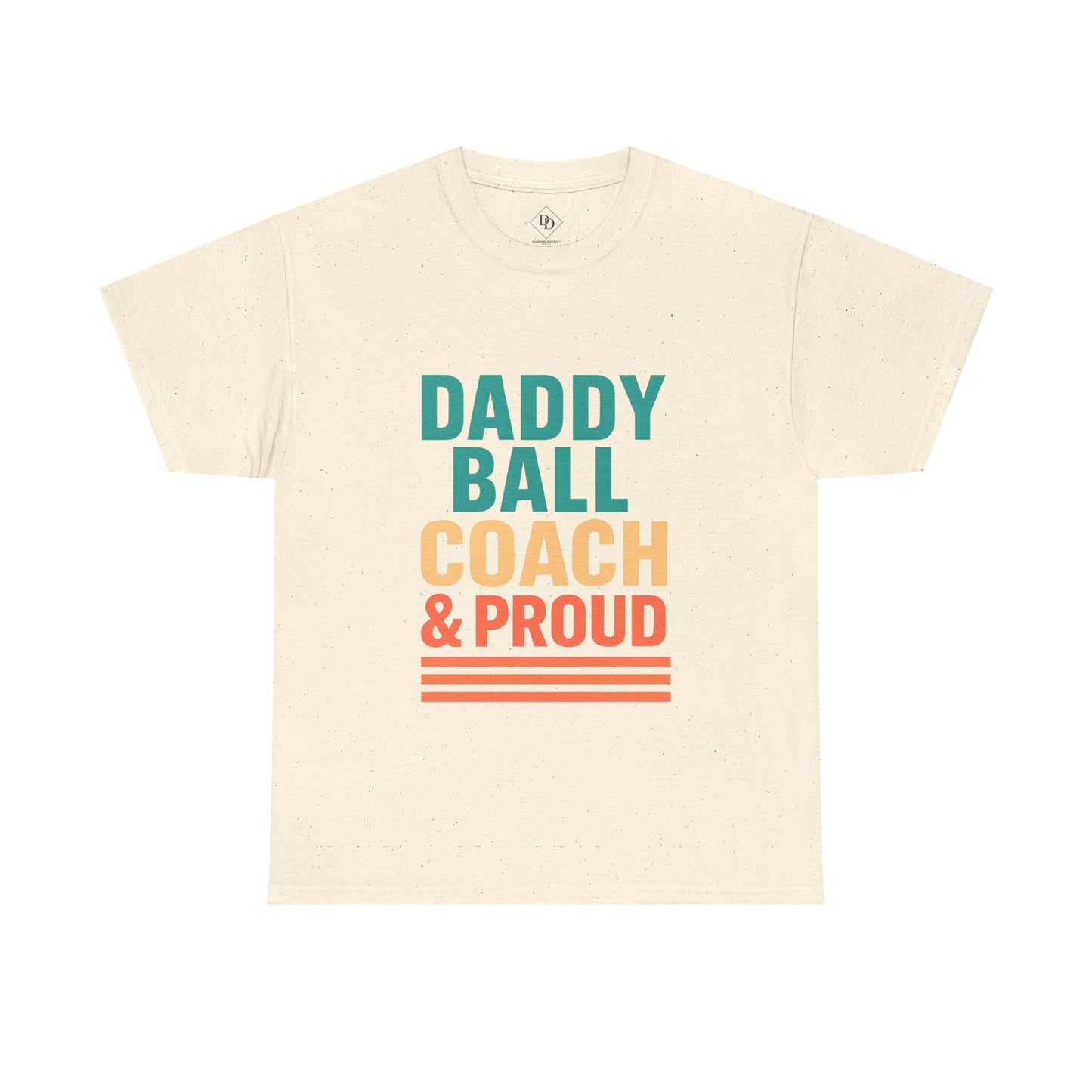 Daddy Ball Coach Unisex Heavy Cotton Tee - Proud Dad Gift