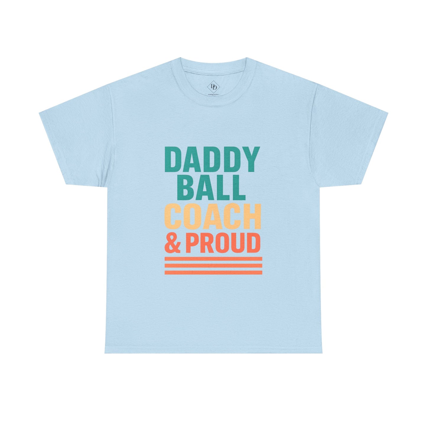 Daddy Ball Coach Unisex Heavy Cotton Tee - Proud Dad Gift