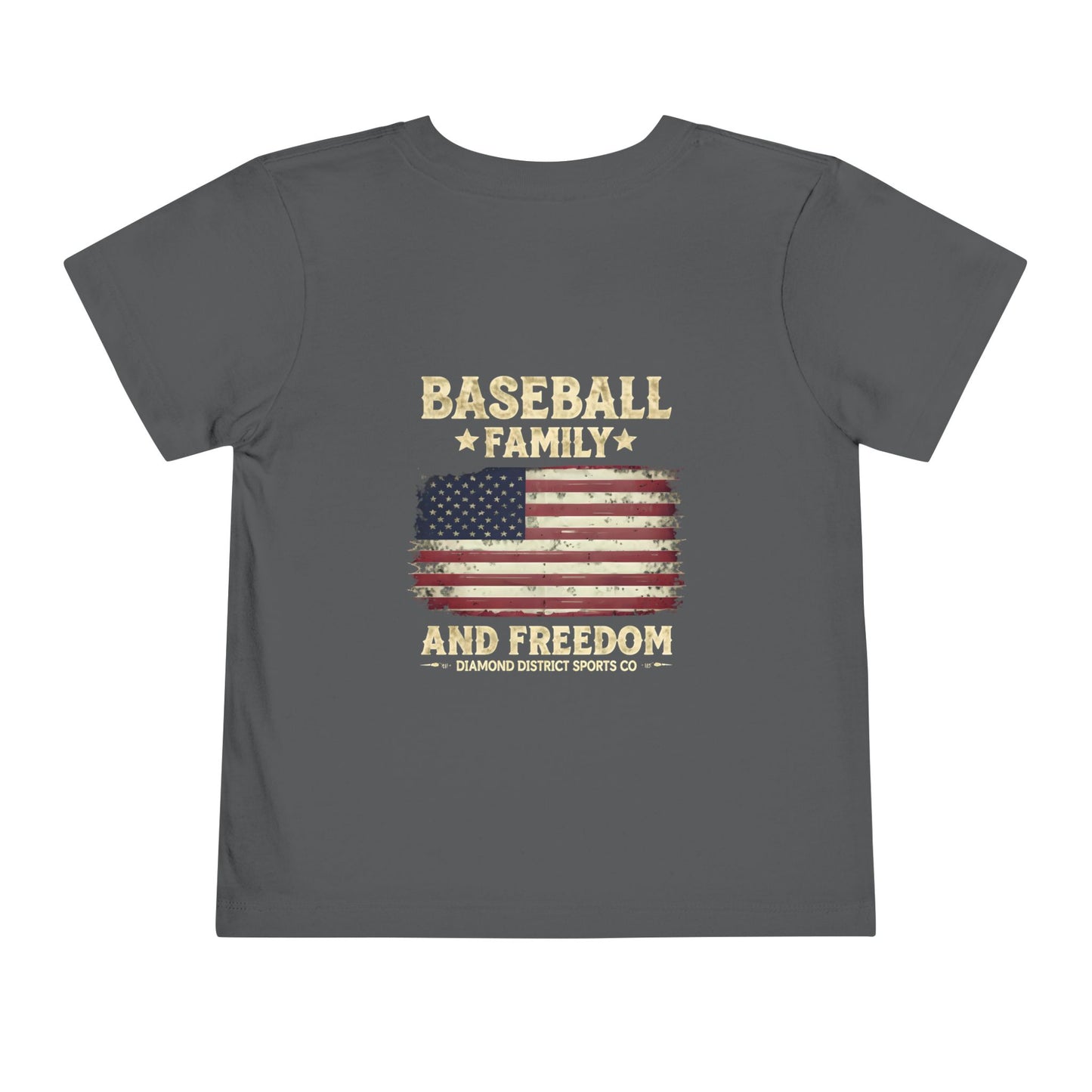 Toddler Baseball Tee - Family and Freedom Design