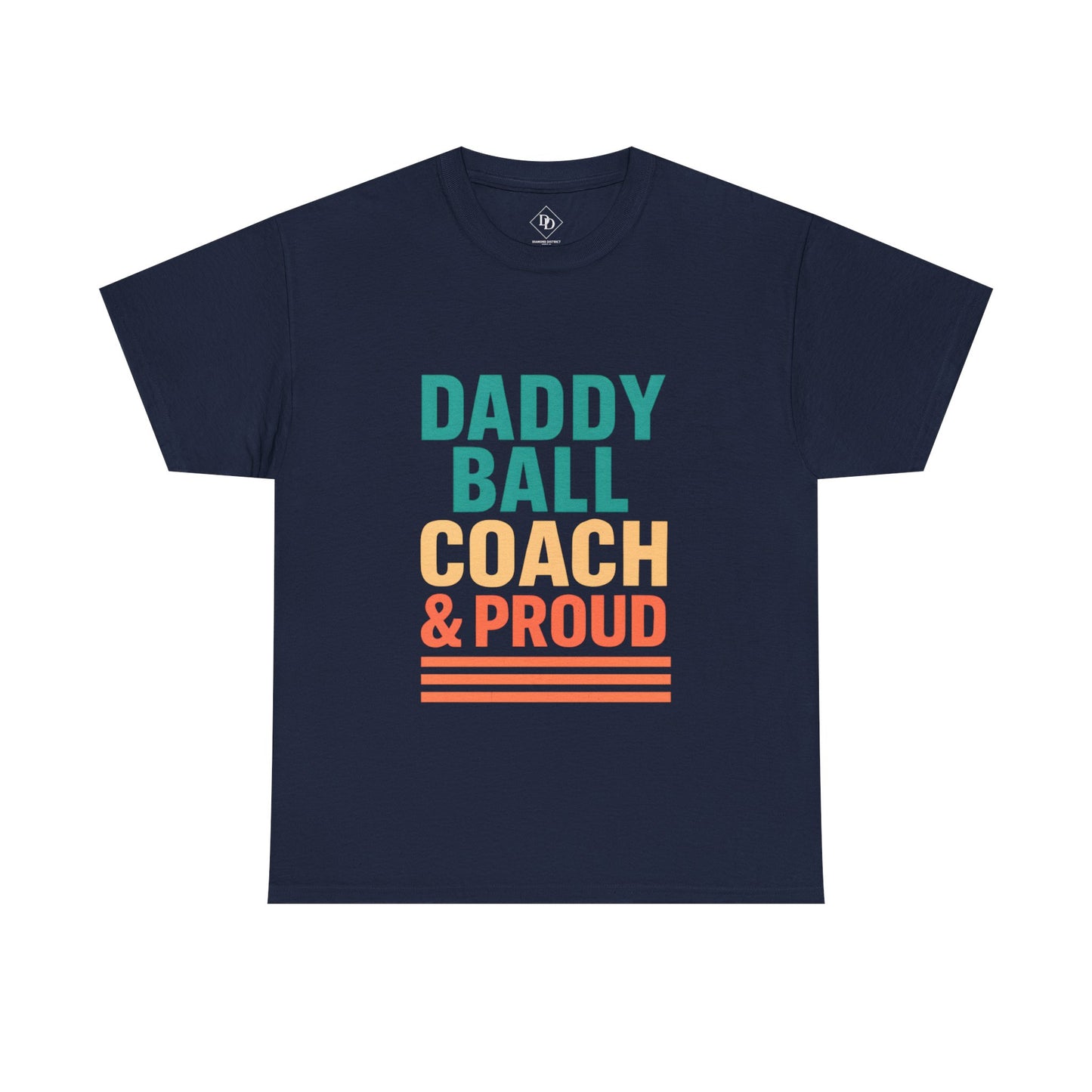 Daddy Ball Coach Unisex Heavy Cotton Tee - Proud Dad Gift
