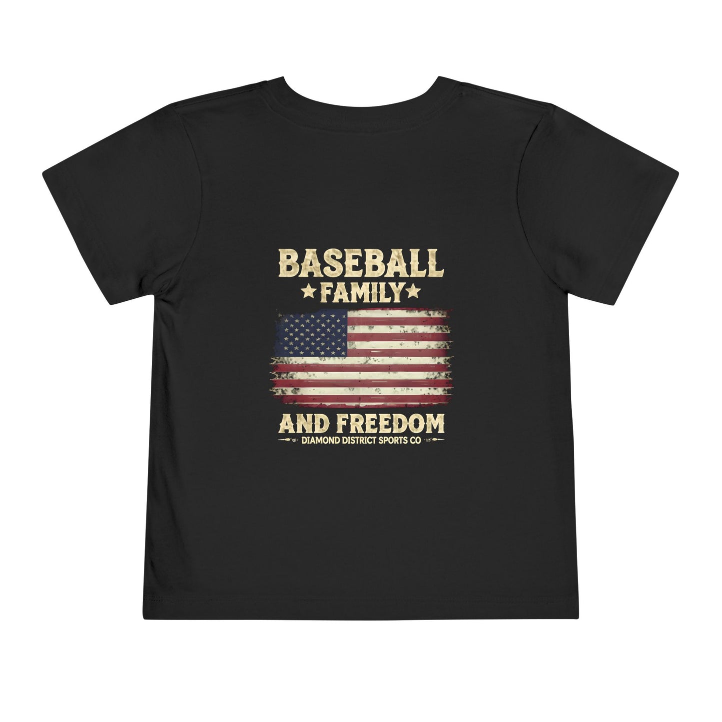 Toddler Baseball Tee - Family and Freedom Design