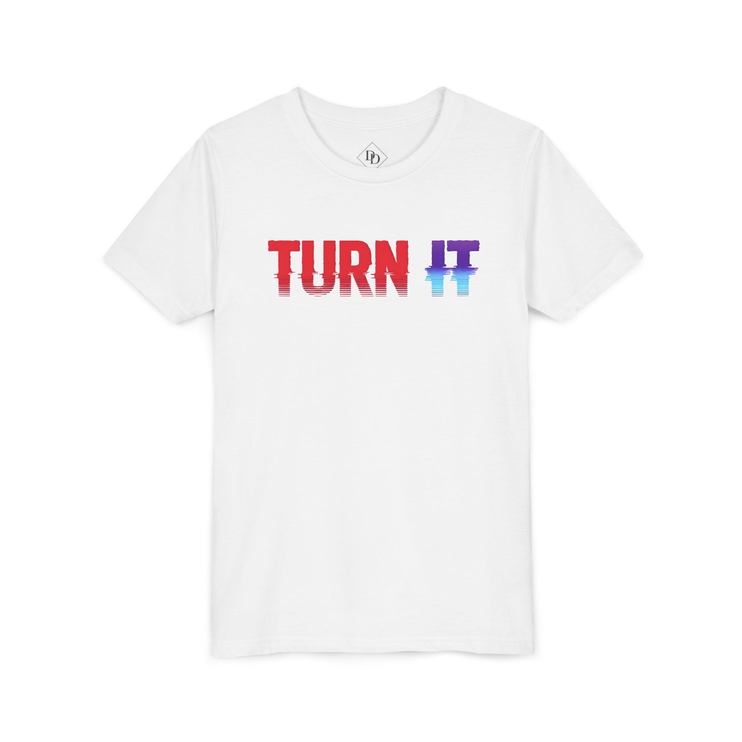 Youth 'TURN IT' Short Sleeve Tee - Trendy Graphic T-Shirt for Kids