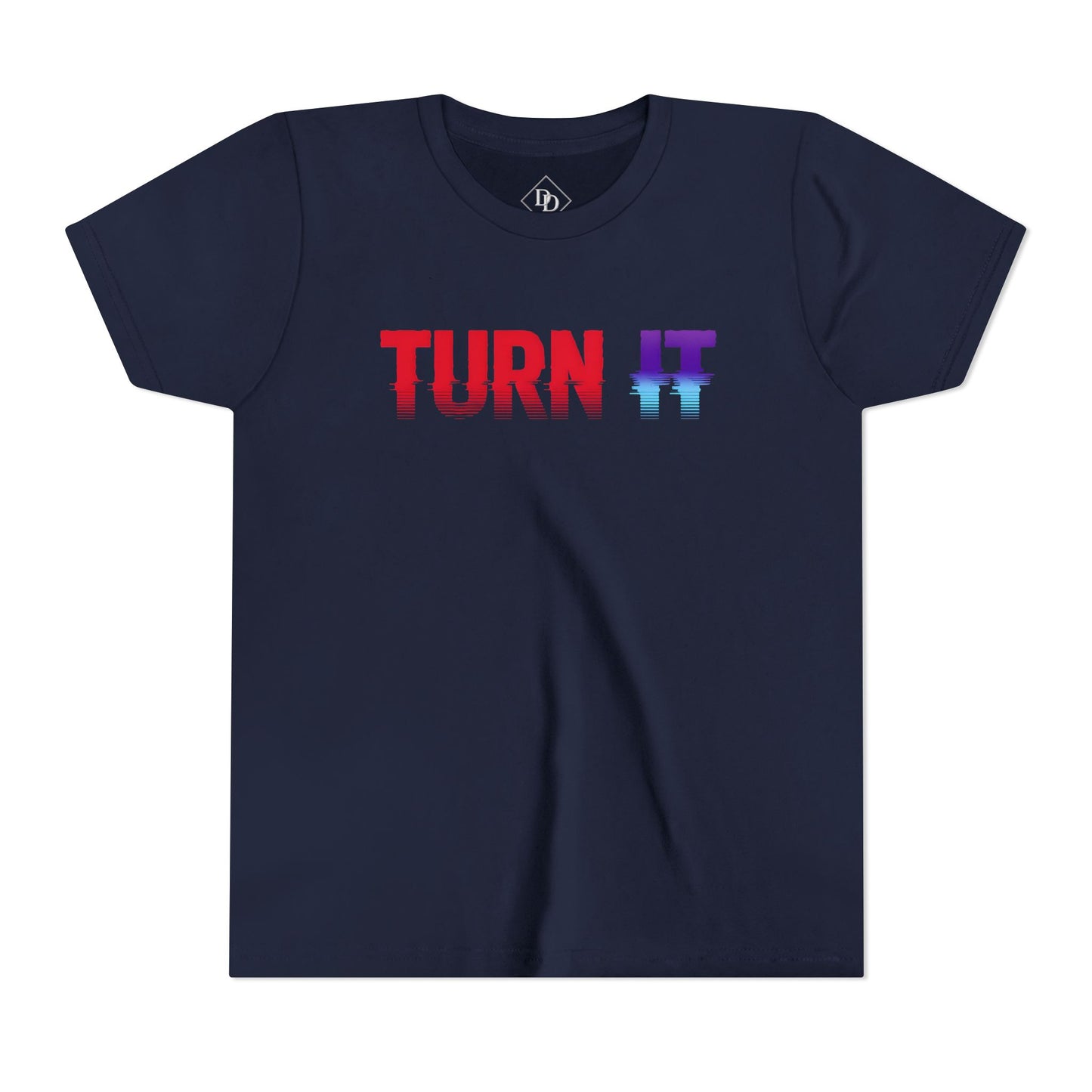 Youth 'TURN IT' Short Sleeve Tee - Trendy Graphic T-Shirt for Kids