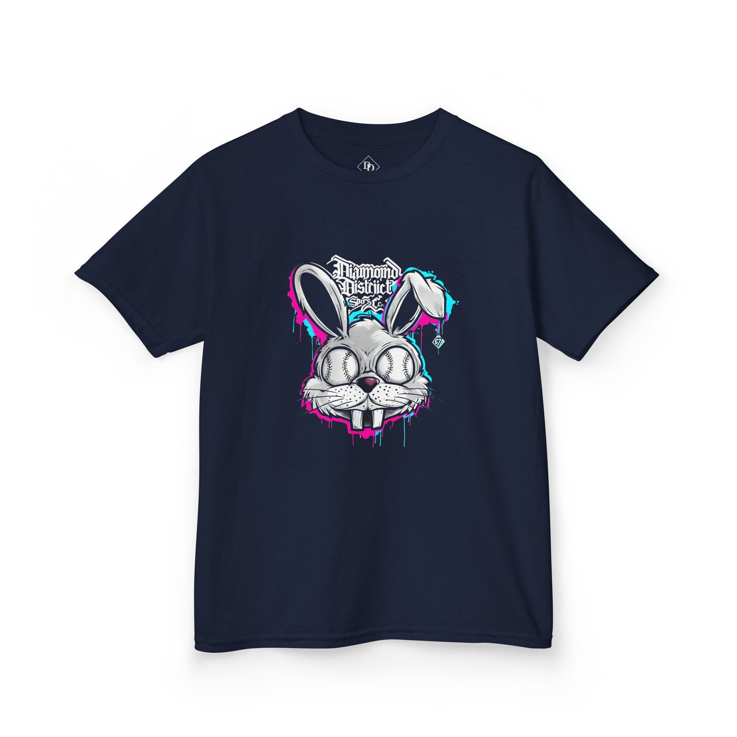 Baseball 6 7 bunny tee
