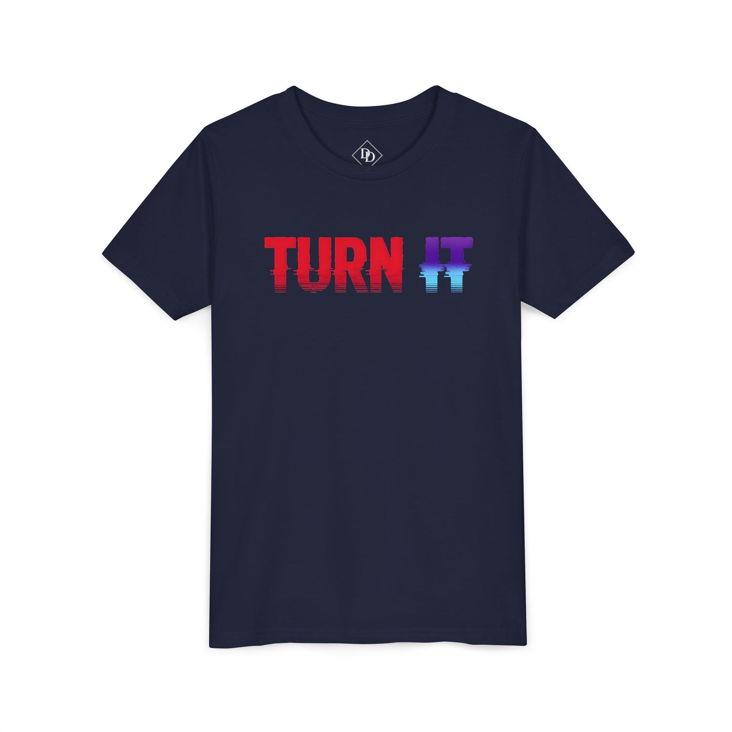 Youth 'TURN IT' Short Sleeve Tee - Trendy Graphic T-Shirt for Kids
