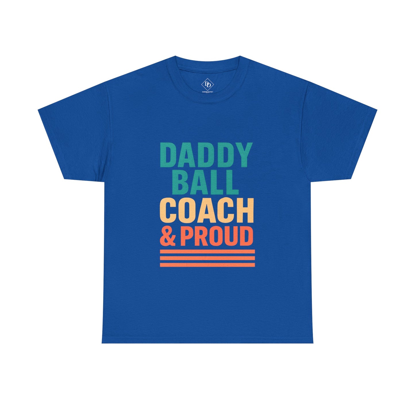 Daddy Ball Coach Unisex Heavy Cotton Tee - Proud Dad Gift