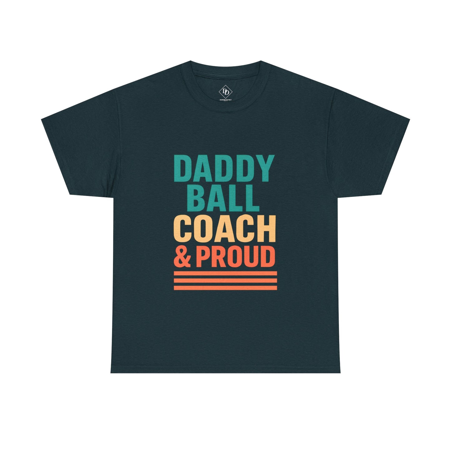 Daddy Ball Coach Unisex Heavy Cotton Tee - Proud Dad Gift