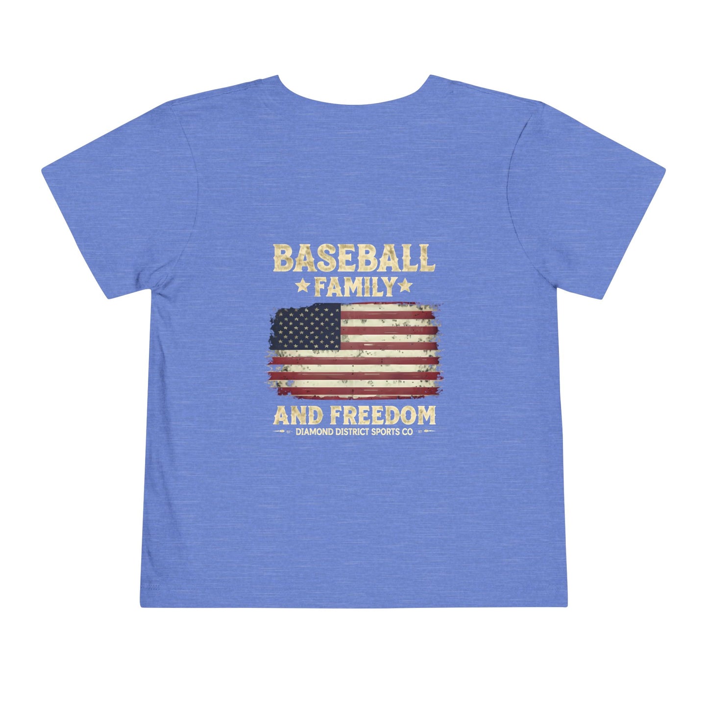 Toddler Baseball Tee - Family and Freedom Design