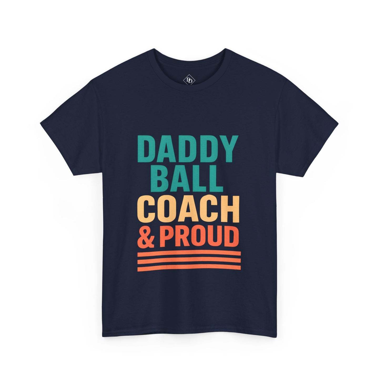 Daddy Ball Coach Unisex Heavy Cotton Tee - Proud Dad Gift